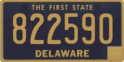 DE license plate 822590