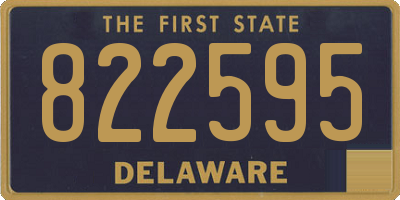 DE license plate 822595