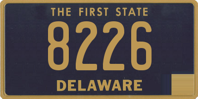 DE license plate 8226