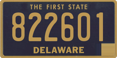 DE license plate 822601