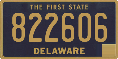DE license plate 822606