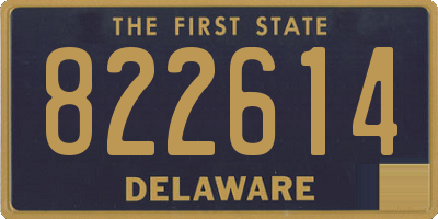 DE license plate 822614