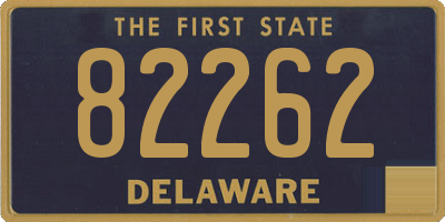 DE license plate 82262