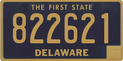 DE license plate 822621