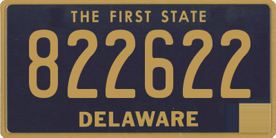 DE license plate 822622