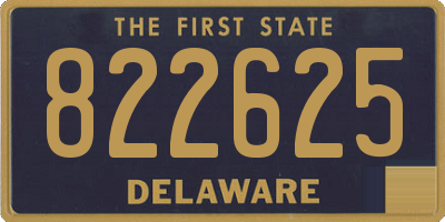 DE license plate 822625