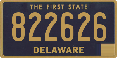DE license plate 822626
