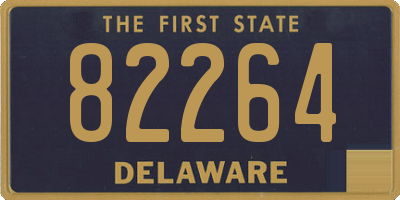 DE license plate 82264