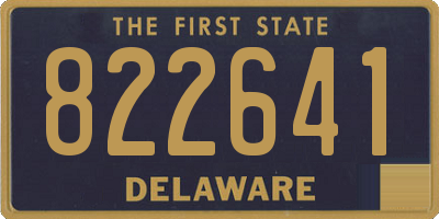 DE license plate 822641