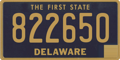 DE license plate 822650