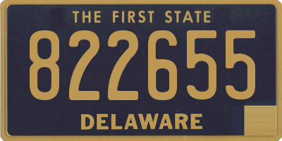 DE license plate 822655