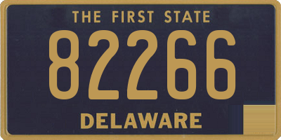 DE license plate 82266