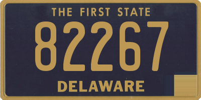 DE license plate 82267