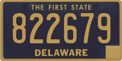 DE license plate 822679