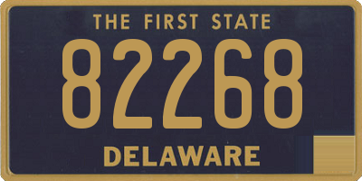 DE license plate 82268