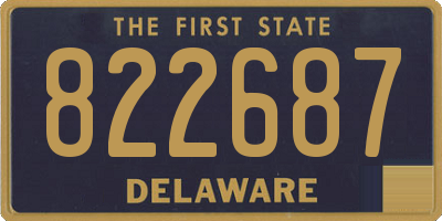 DE license plate 822687
