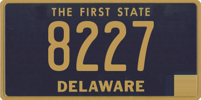 DE license plate 8227