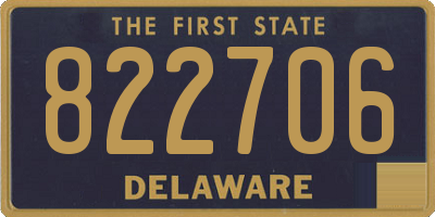 DE license plate 822706