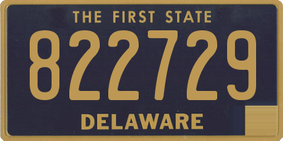 DE license plate 822729