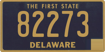 DE license plate 82273