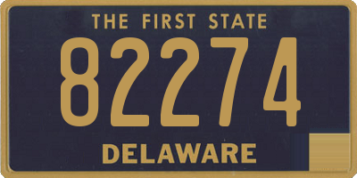 DE license plate 82274