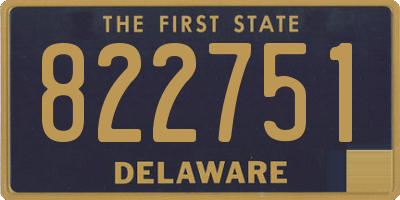 DE license plate 822751