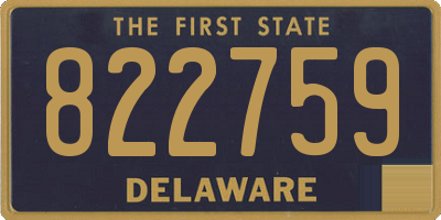 DE license plate 822759