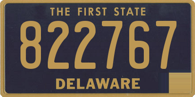 DE license plate 822767