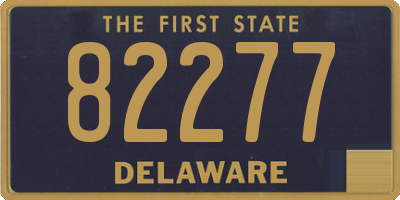 DE license plate 82277