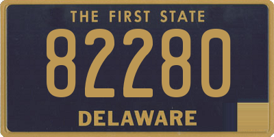 DE license plate 82280