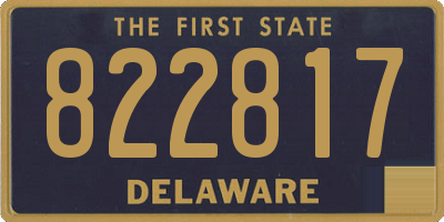 DE license plate 822817