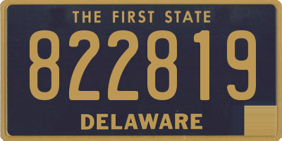 DE license plate 822819