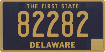 DE license plate 82282