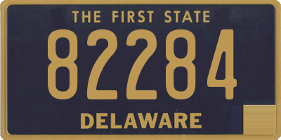 DE license plate 82284