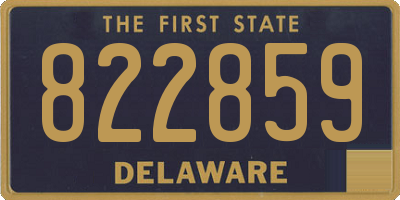 DE license plate 822859