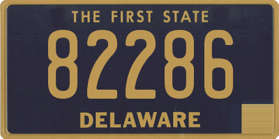 DE license plate 82286