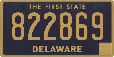 DE license plate 822869