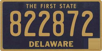 DE license plate 822872