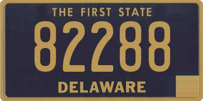 DE license plate 82288