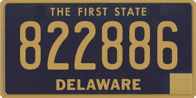 DE license plate 822886