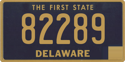DE license plate 82289