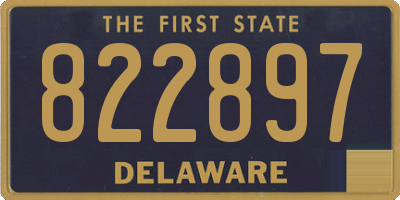DE license plate 822897