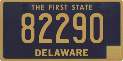 DE license plate 82290