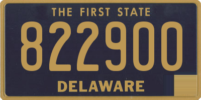 DE license plate 822900