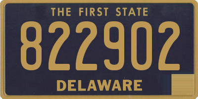 DE license plate 822902