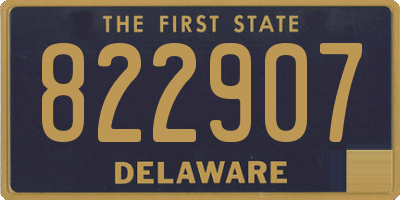 DE license plate 822907