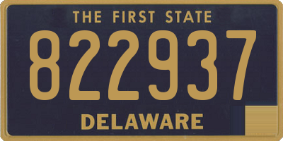 DE license plate 822937
