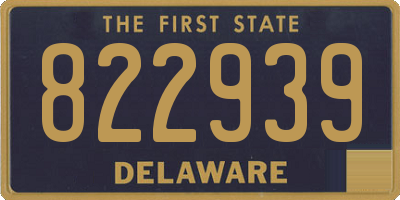 DE license plate 822939