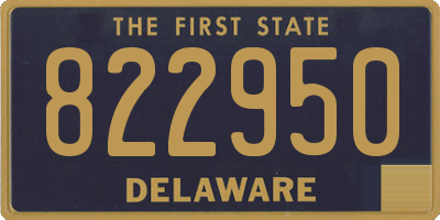 DE license plate 822950