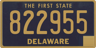 DE license plate 822955